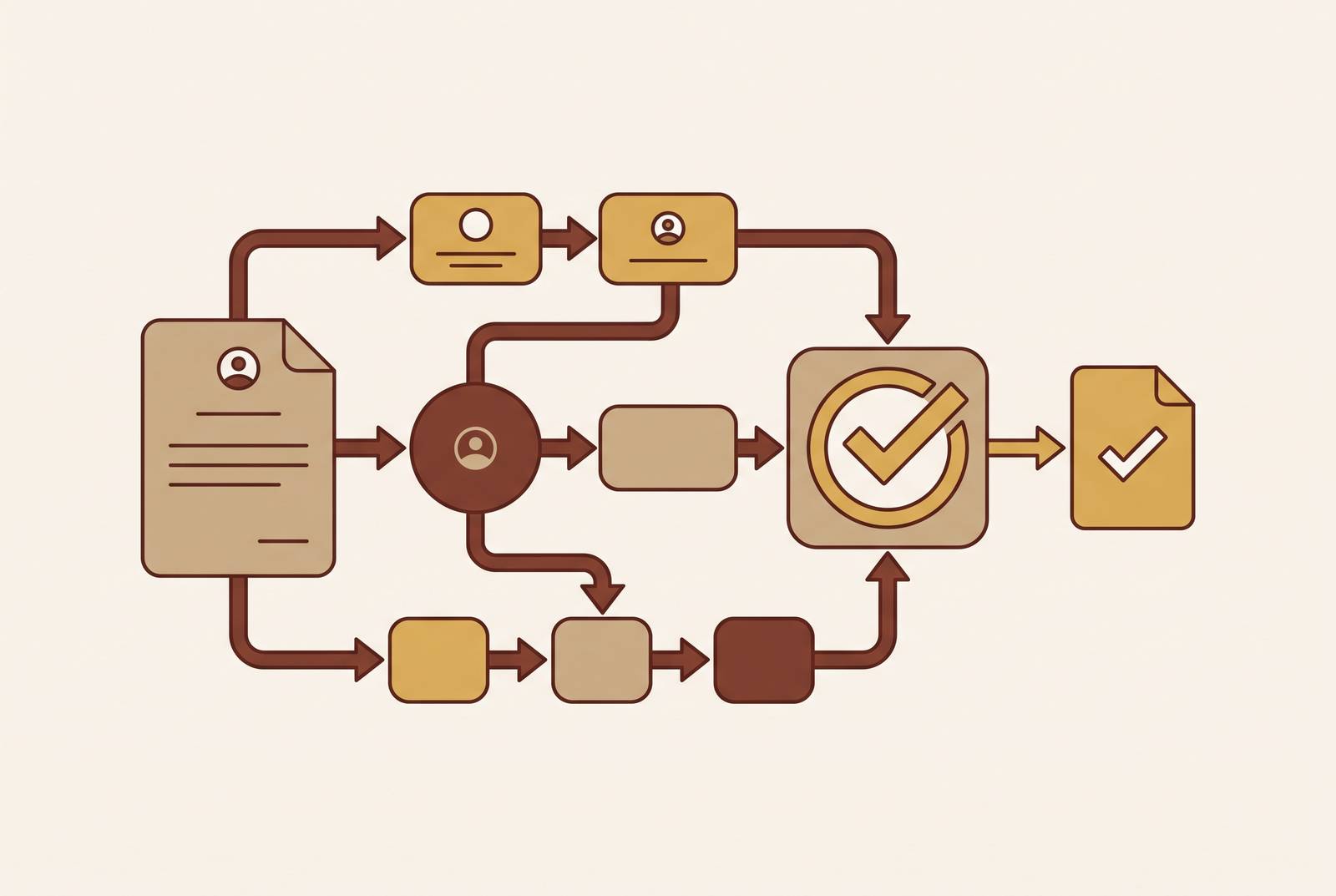 Cover illustration for “Contract Approval Workflow Design for Complex Organizations”