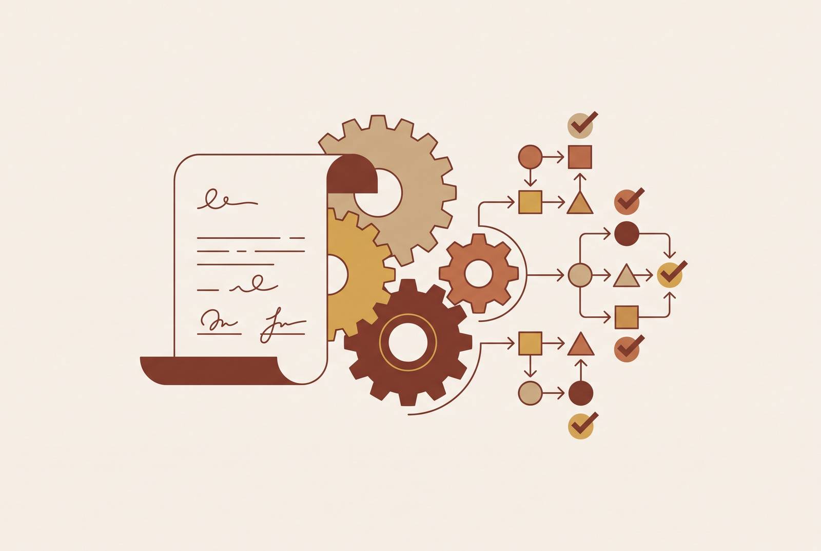 Cover illustration for “Obligation Management Automation in Post-Execution Contracts”