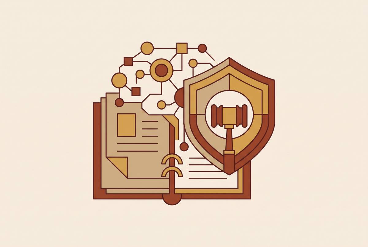 Cover illustration for “Generative AI Governance Policies for Legal Departments”