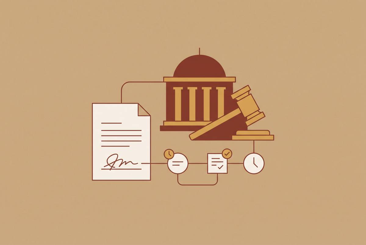 Cover illustration for “Electronic Signature Audit Trails and Court Admissibility”