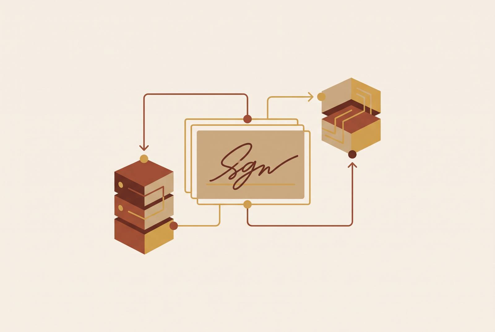 Cover illustration for “E-Signature API Integration Patterns for Enterprise Applications”