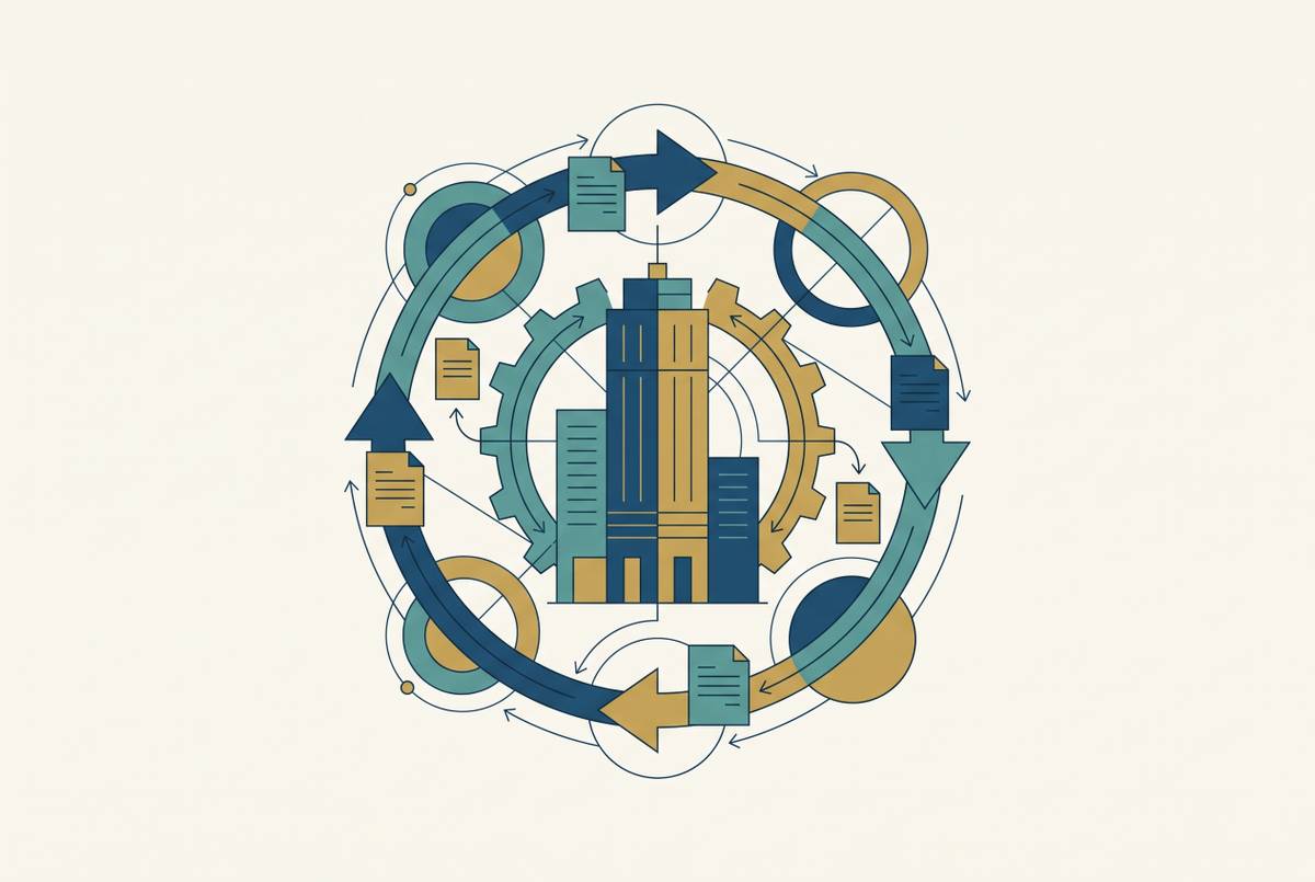 Cover illustration for “AP Automation Software for Real Estate Businesses”