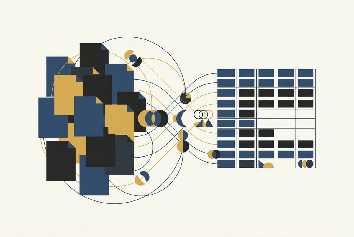 Cover illustration for “Structured Data Output Standards for Extracted Loan Documents”