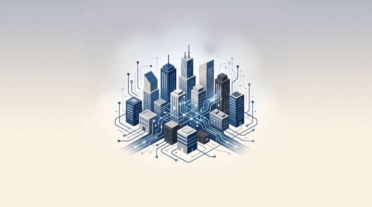 Cover illustration for “AI Tools Landscape for CRE Professionals”