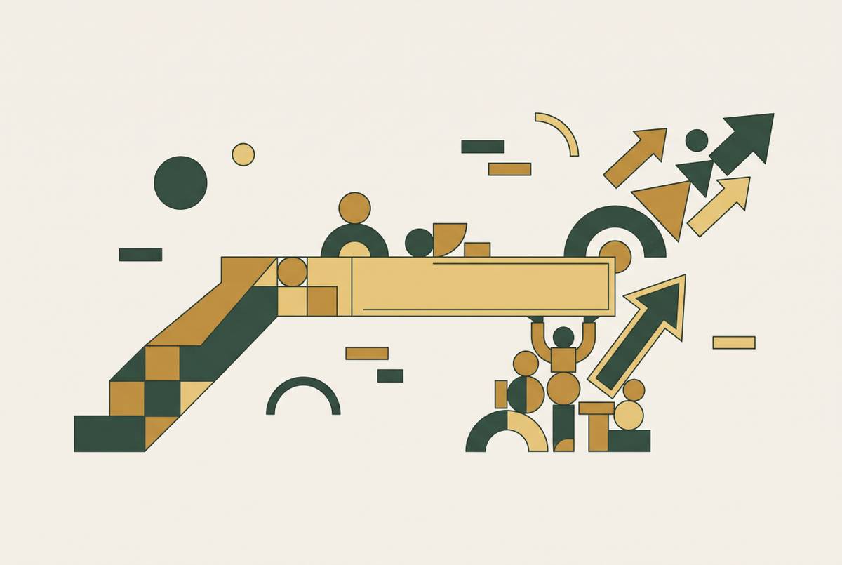 Cover illustration for “AI Adoption Plateaus and How Enterprises Restart Momentum”