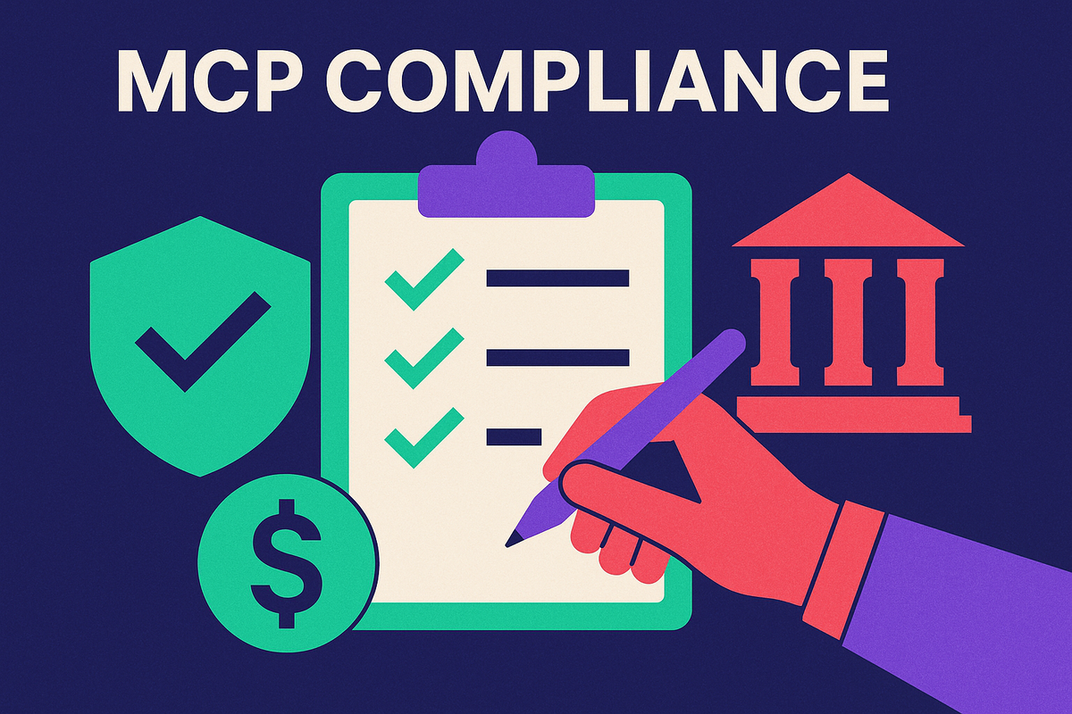 Cover illustration for “MCP Compliance Requirements for Financial Services Firms”