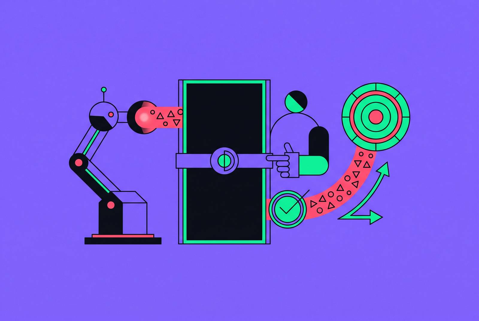 Cover illustration for “Human Approval Workflows for High-Risk AI Agent Actions”