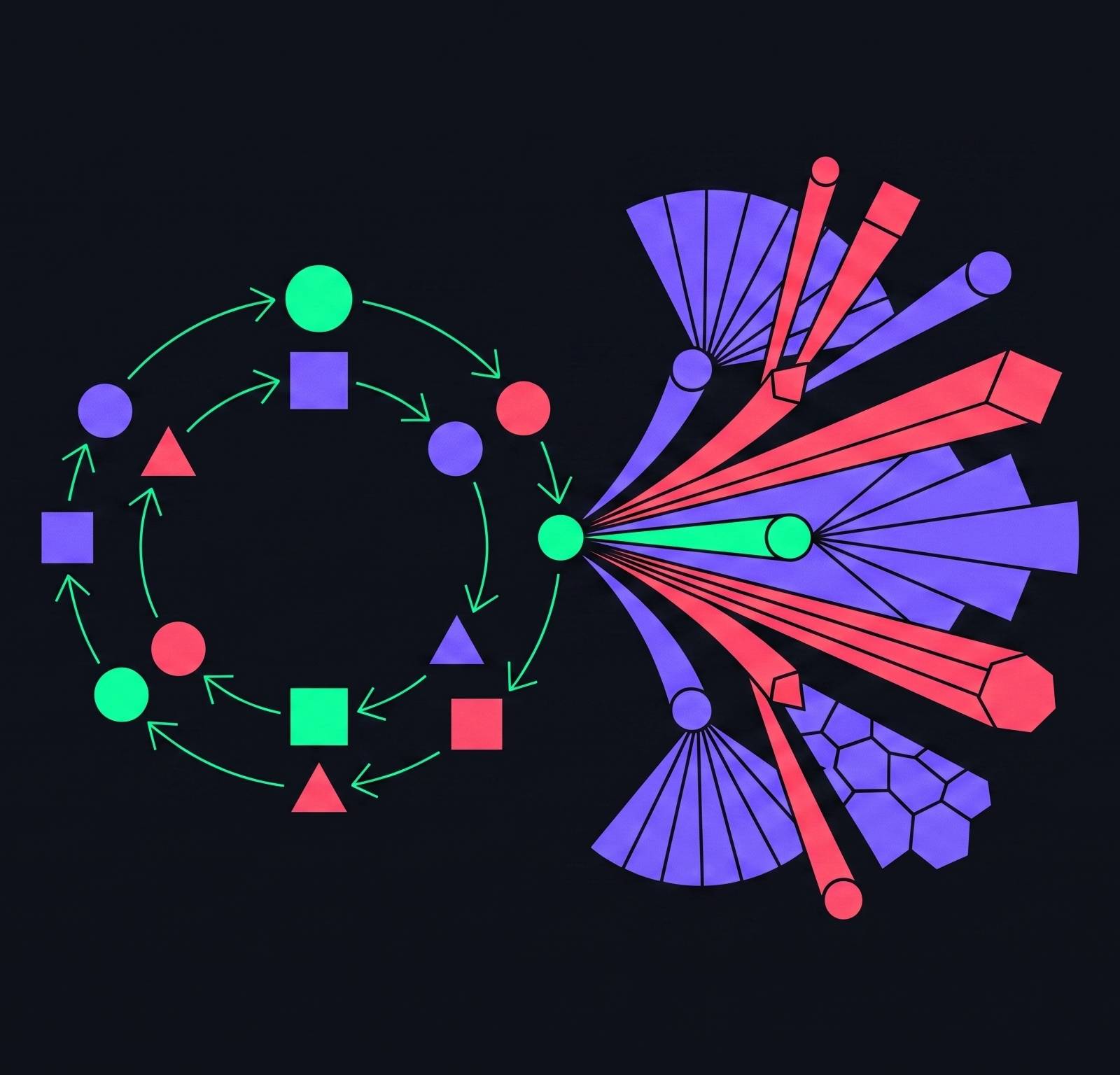 Cover illustration for “Agentic AI vs Generative AI Core Differences”