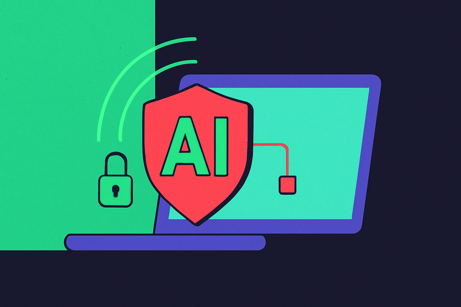 Cover illustration for “The New Enterprise Security Perimeter Is AI”