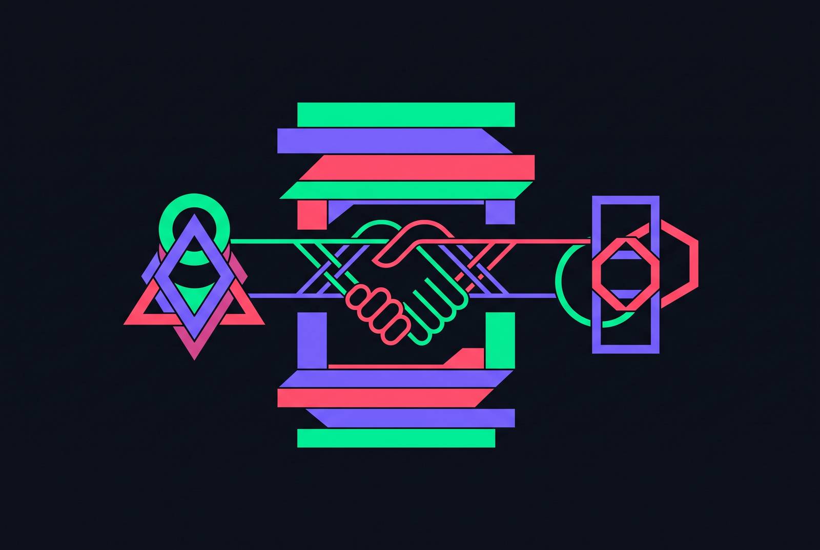 Cover illustration for “A2A Protocol and MCP Interoperability in Enterprise Stacks”