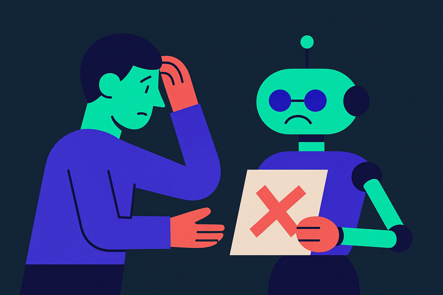 Cover illustration for “The Biggest Mistakes Companies Make When Deploying AI Agents”