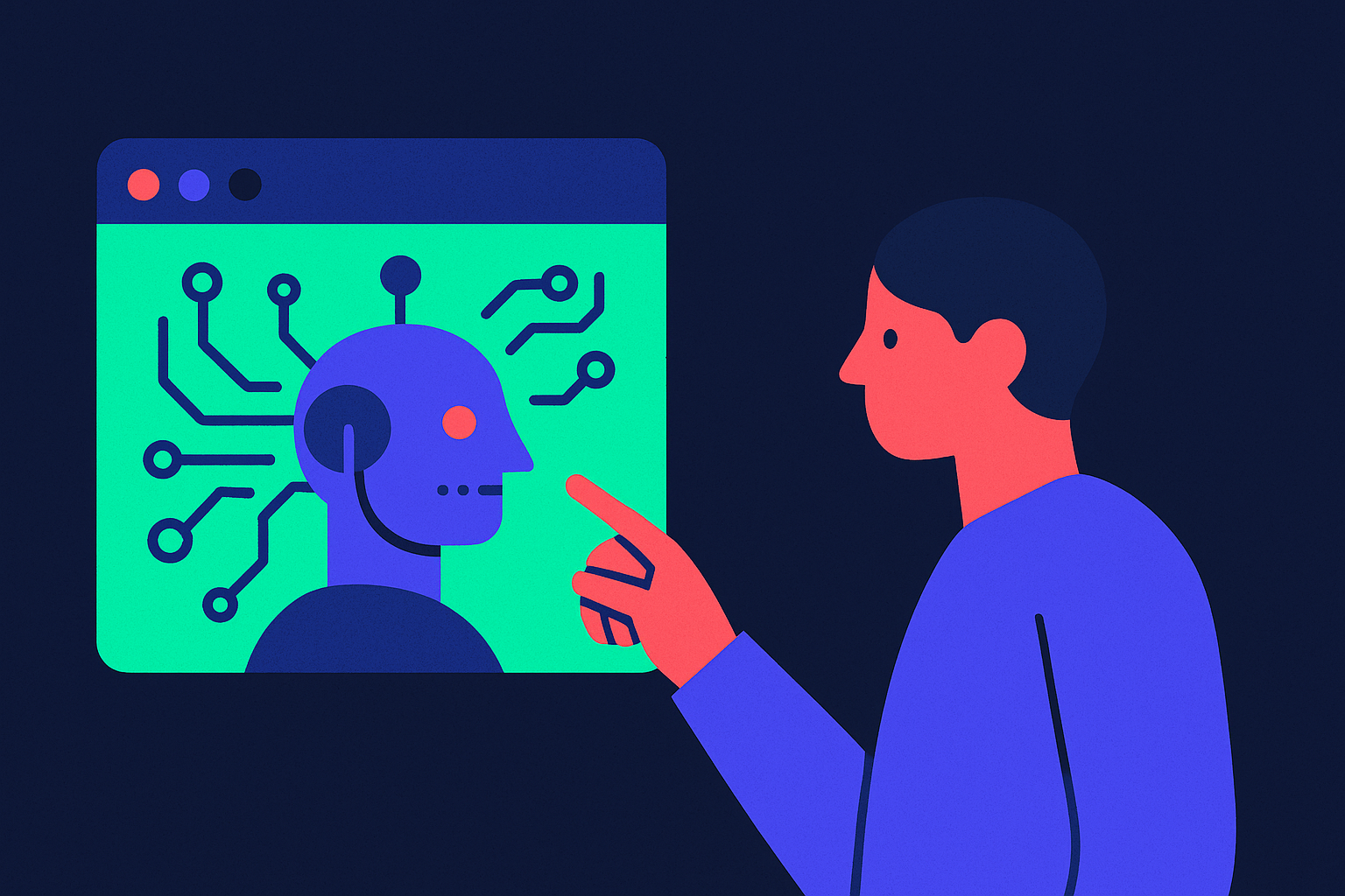 Cover illustration for “The Future of Enterprise Software Is AI-Native”