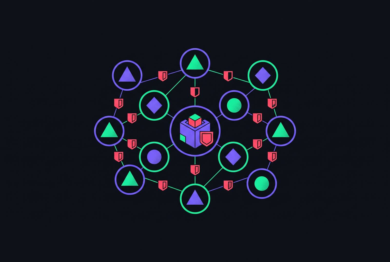 Cover illustration for “Zero Trust Architecture Applied to AI Agent Networks”