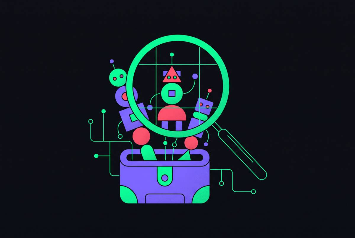 Cover illustration for “Open Source AI Agents for Enterprise Evaluation”