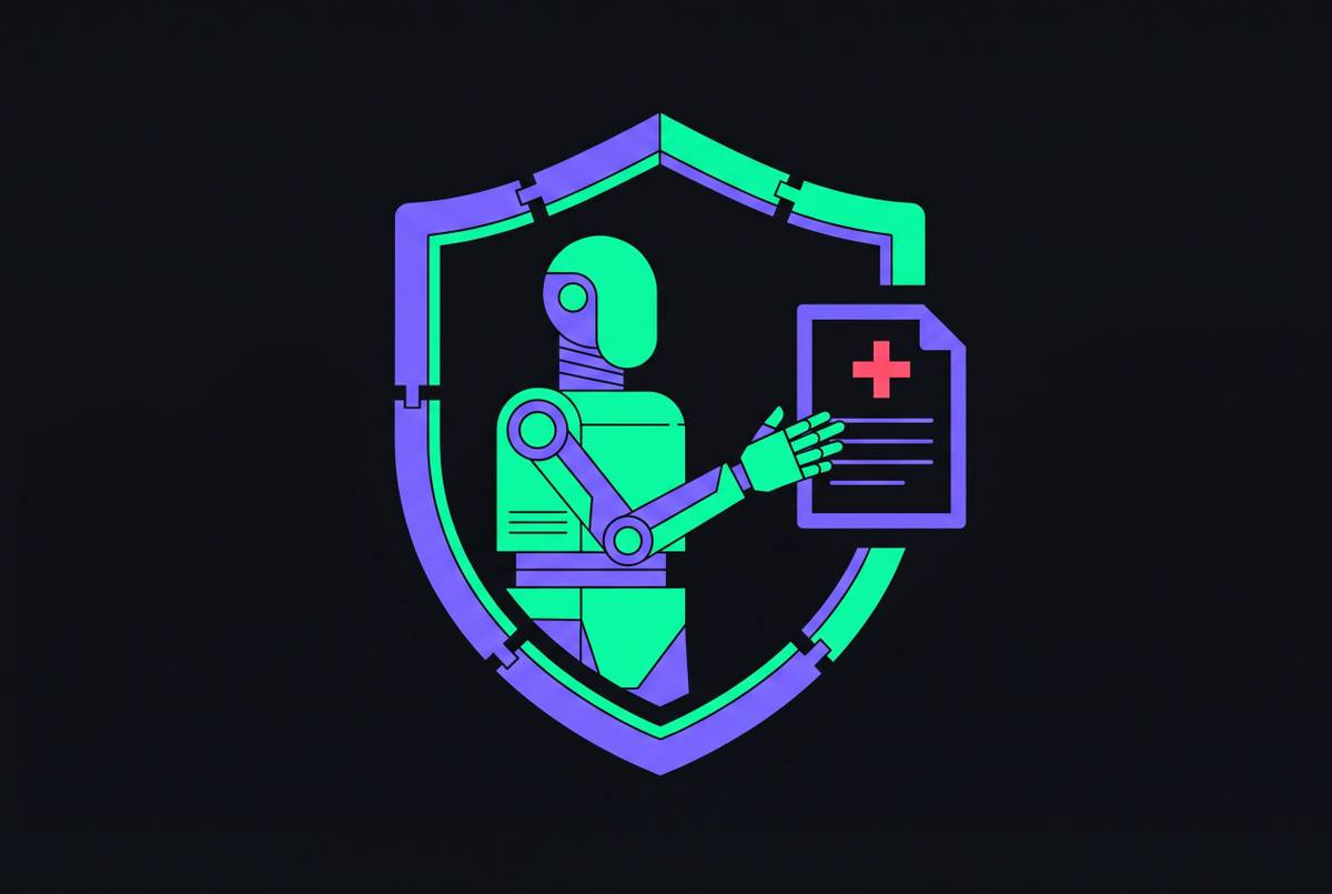 Cover illustration for “HIPAA Compliance Constraints for AI Agents Handling PHI”