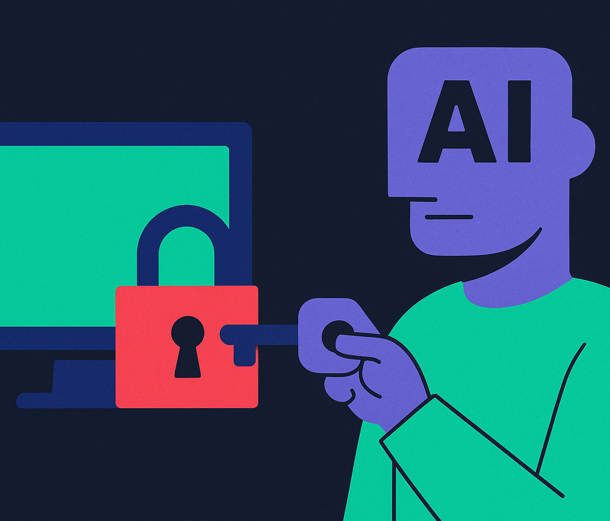 Cover illustration for “The Hidden Challenge of Giving AI Access to Your Company's Systems”