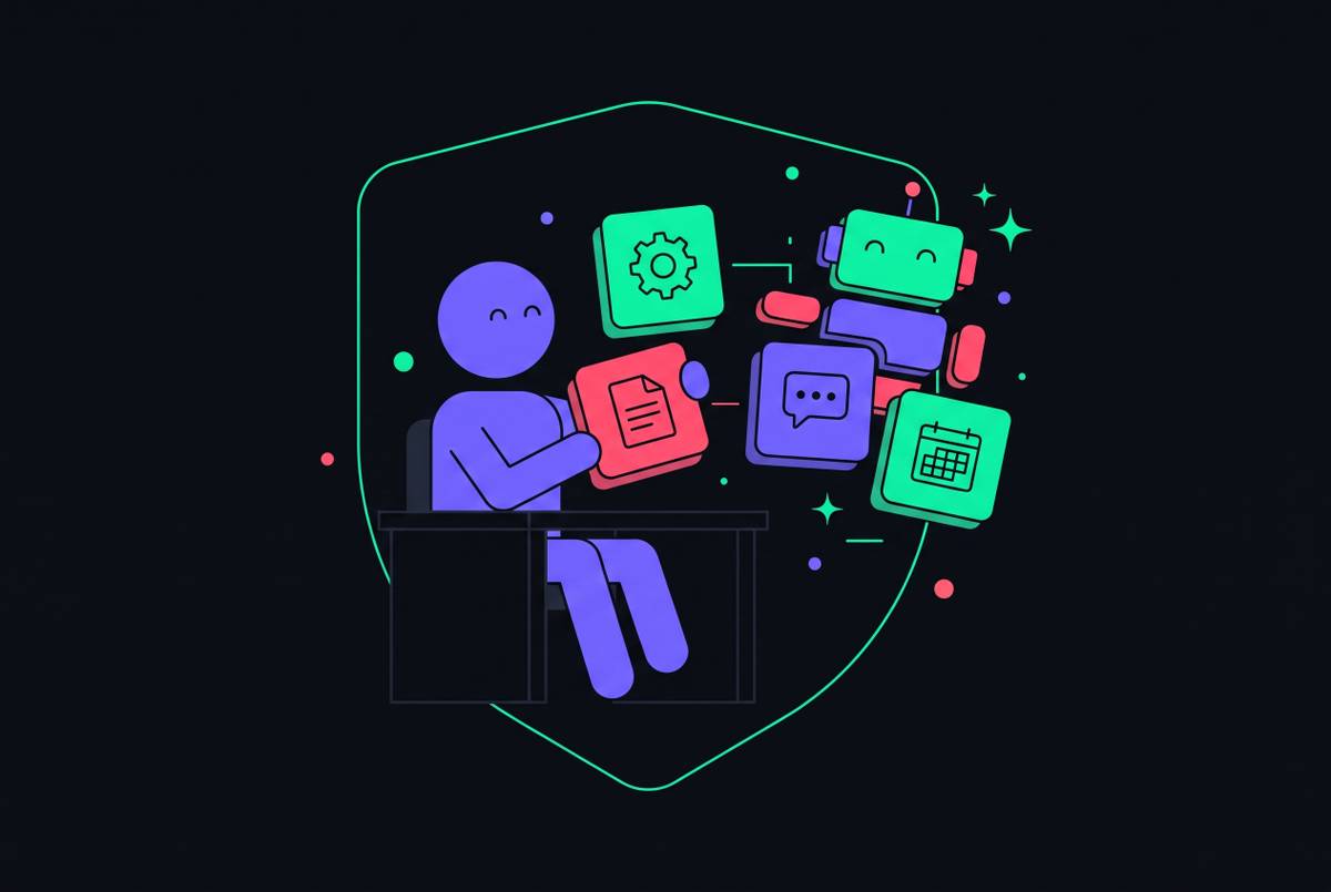 Cover illustration for “Self-Service AI Agent Tools for Non-Technical Enterprise Employees”