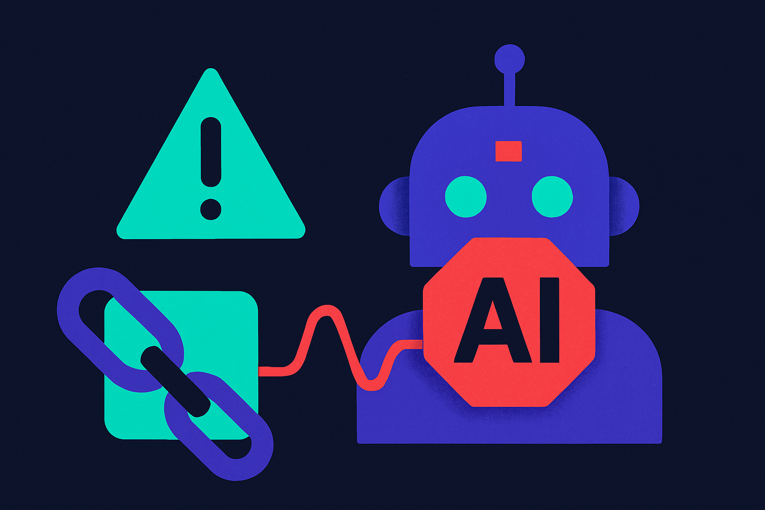 Cover illustration for “Generative AI Risk in Enterprise Environments”