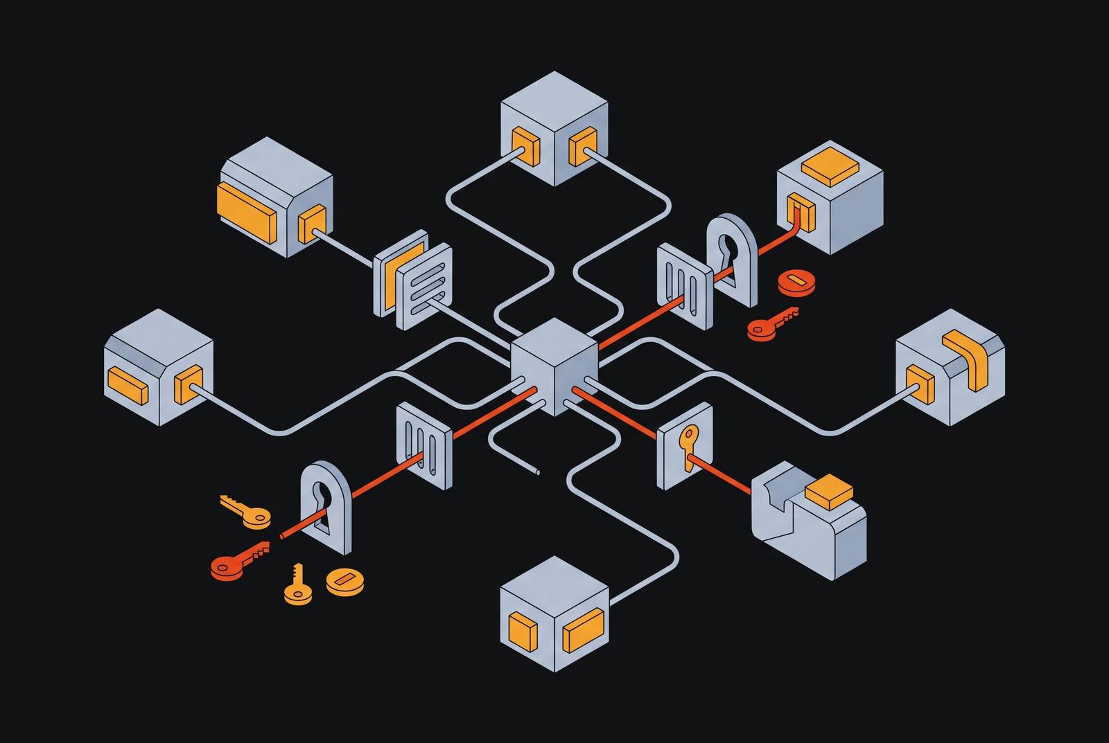 Cover illustration for “Credential Scoping Patterns for Autonomous Agent Tool Use”