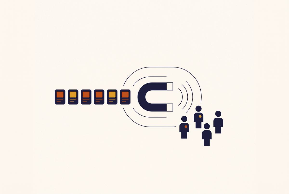 Cover illustration for “Content Cadence for Recruiting Engineers on LinkedIn”