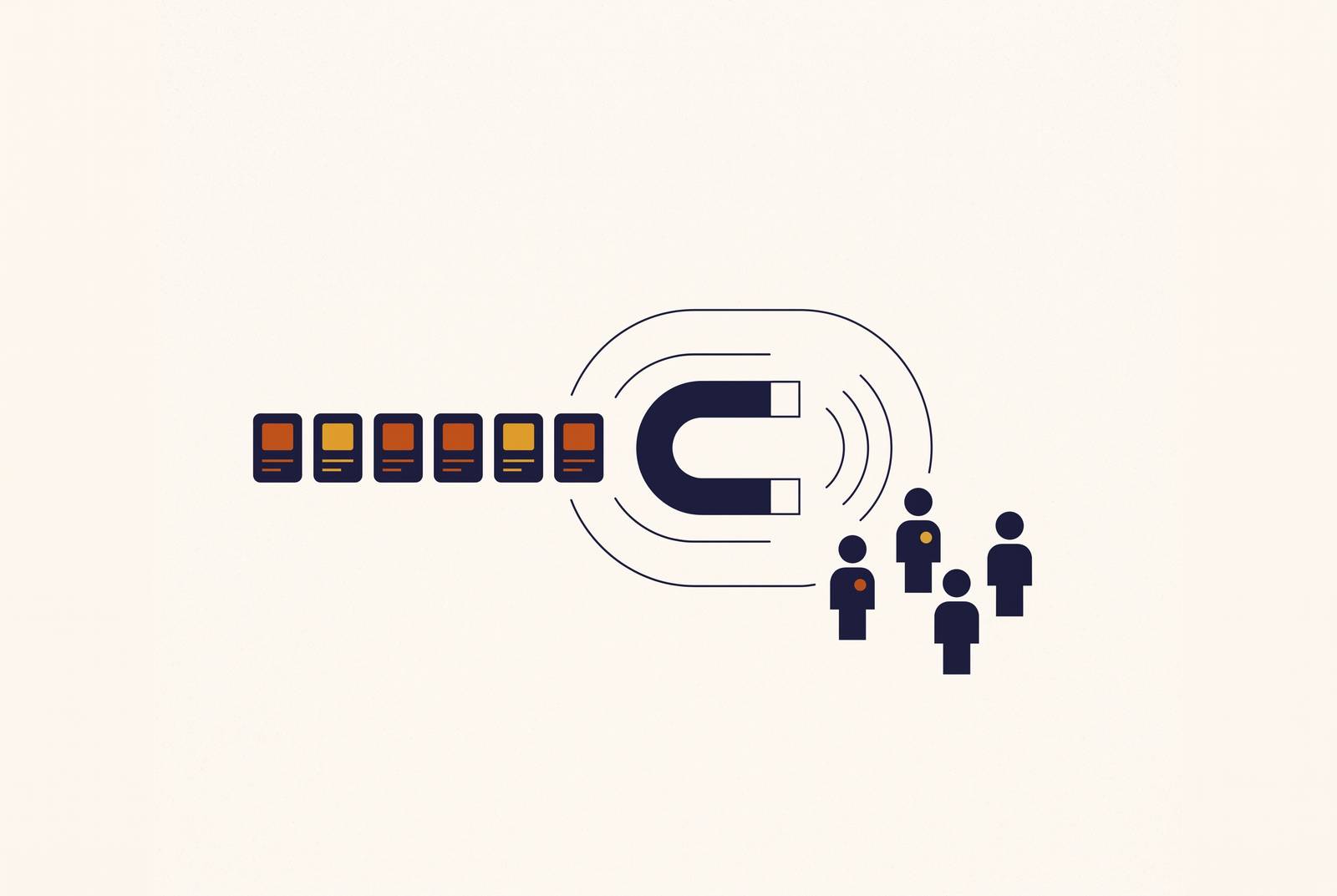 Cover illustration for “Content Cadence for Recruiting Engineers on LinkedIn”