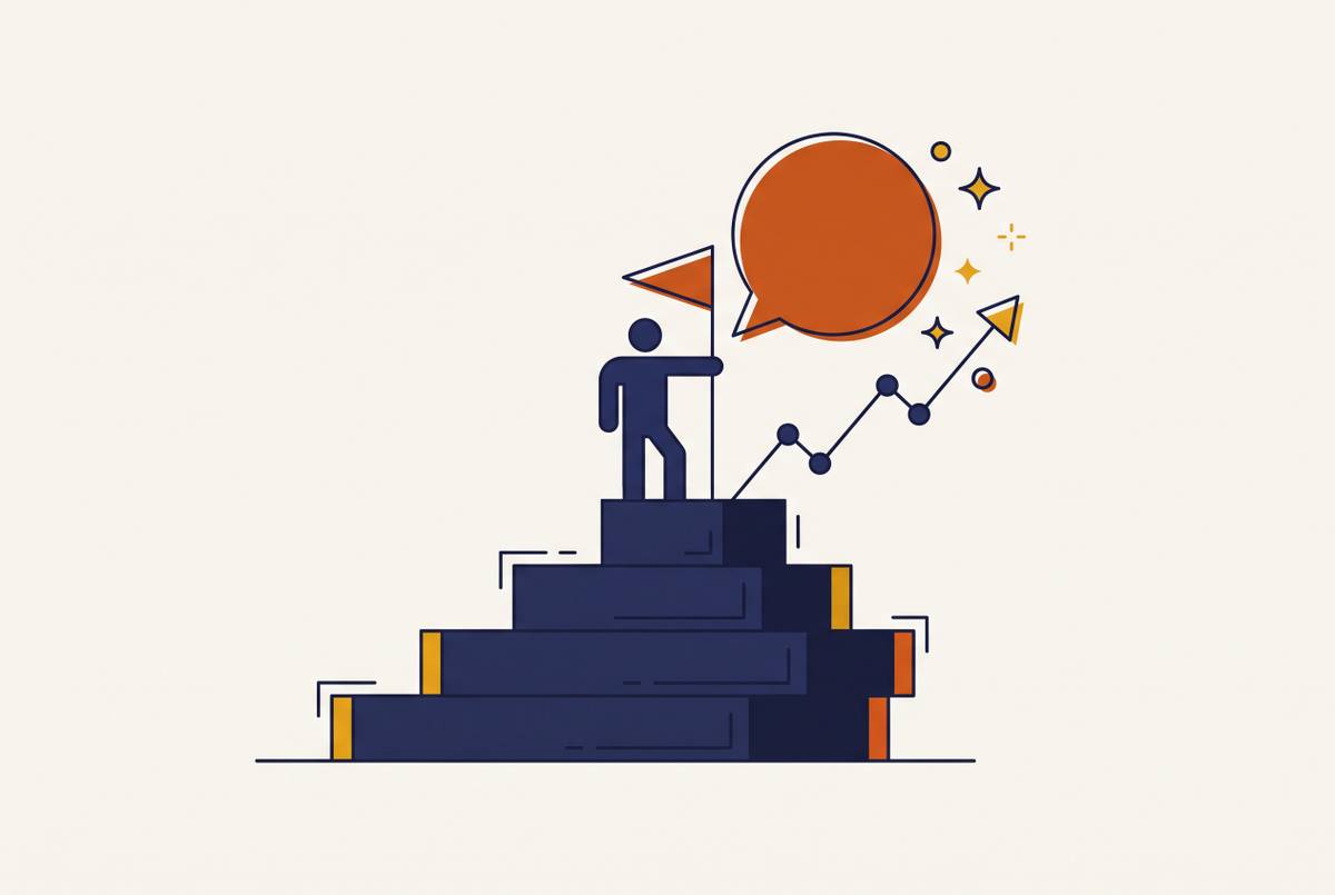 Cover illustration for “Writing LinkedIn Posts Around Founder Milestones and Announcements”