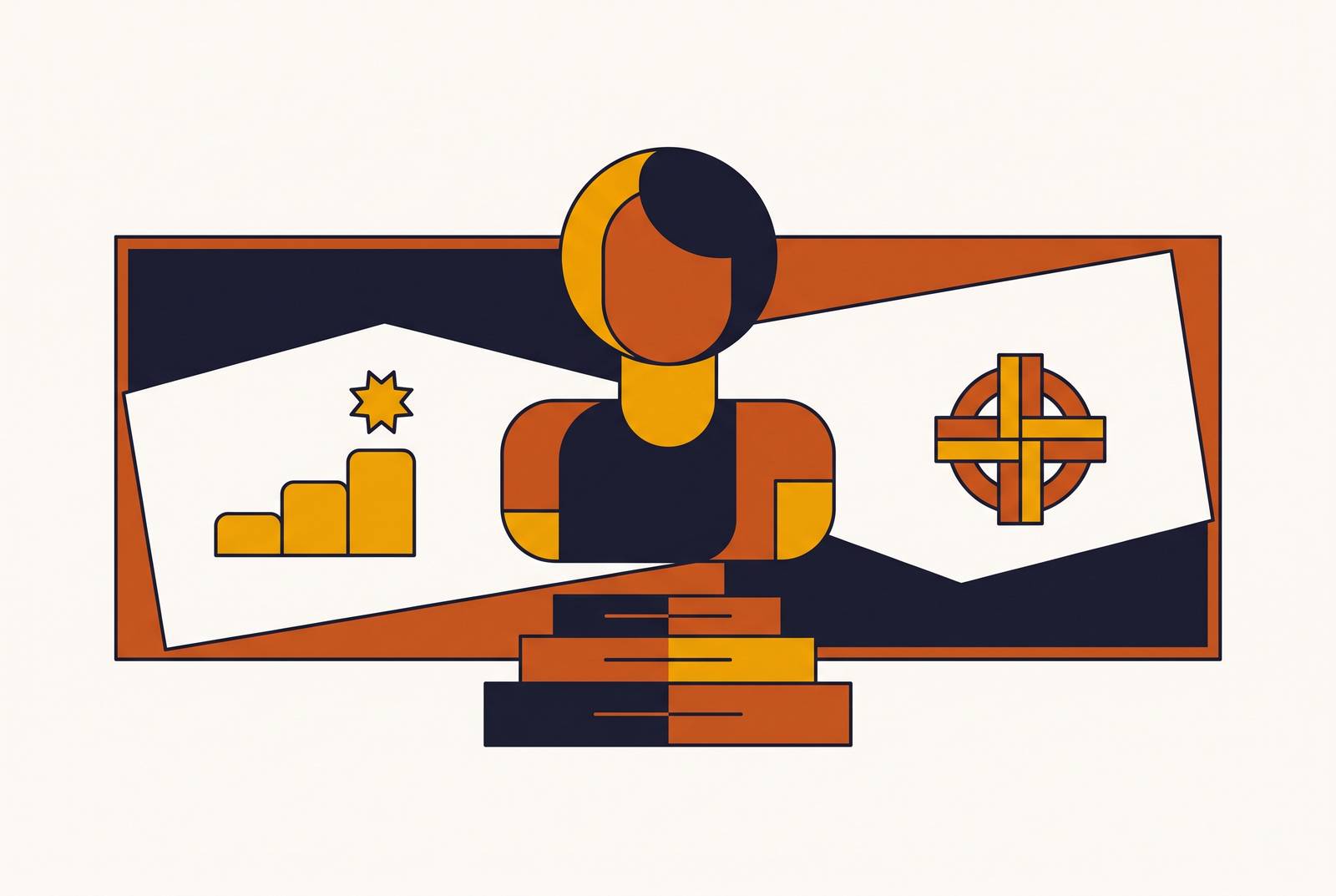 Cover illustration for “Executive LinkedIn Banner Design Choices That Signal Authority”