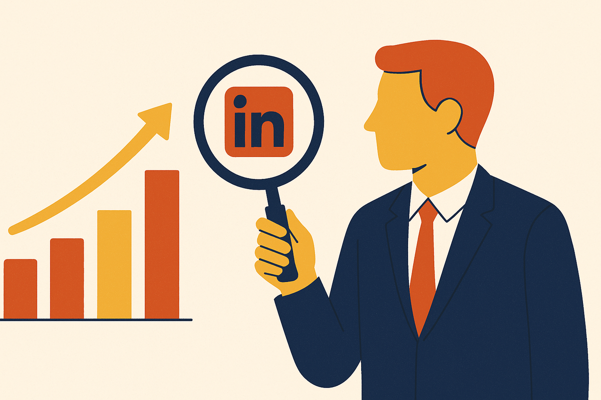 Cover illustration for “How Investor-Focused Founders Measure LinkedIn Content Success”