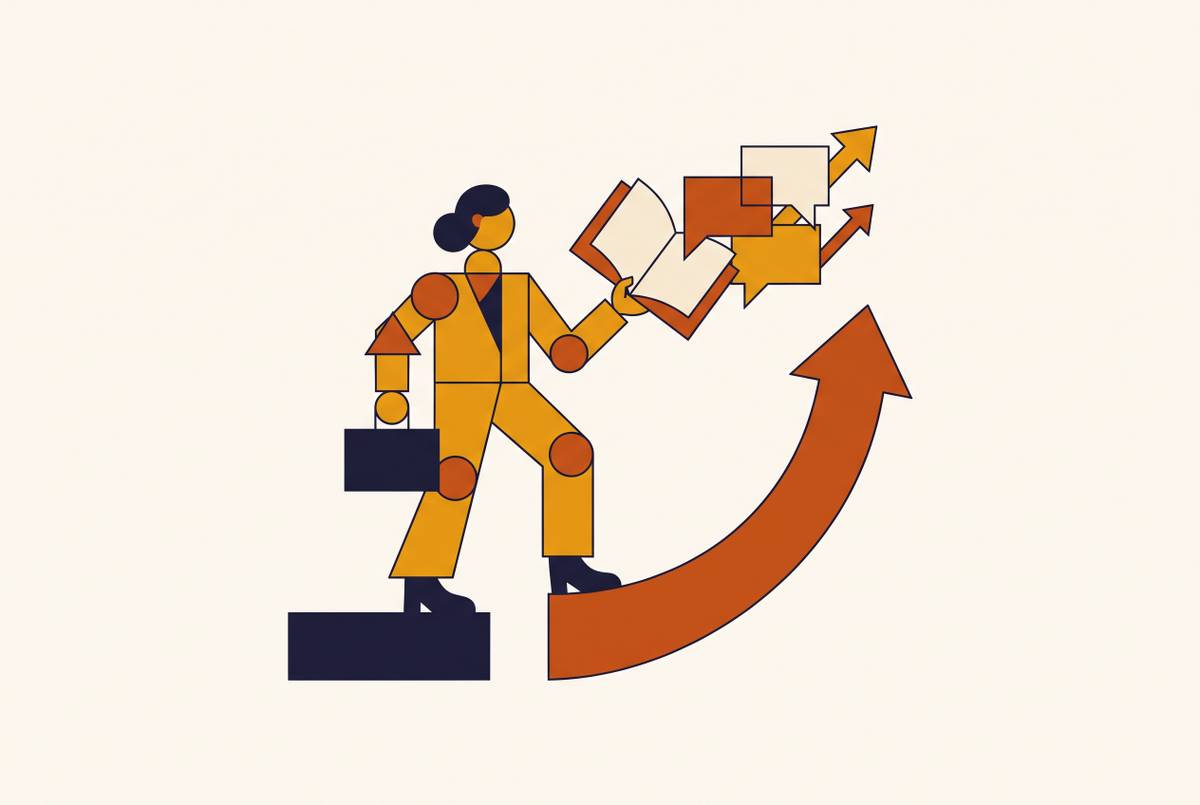 Cover illustration for “Professional Storytelling for Executive Career Transitions”