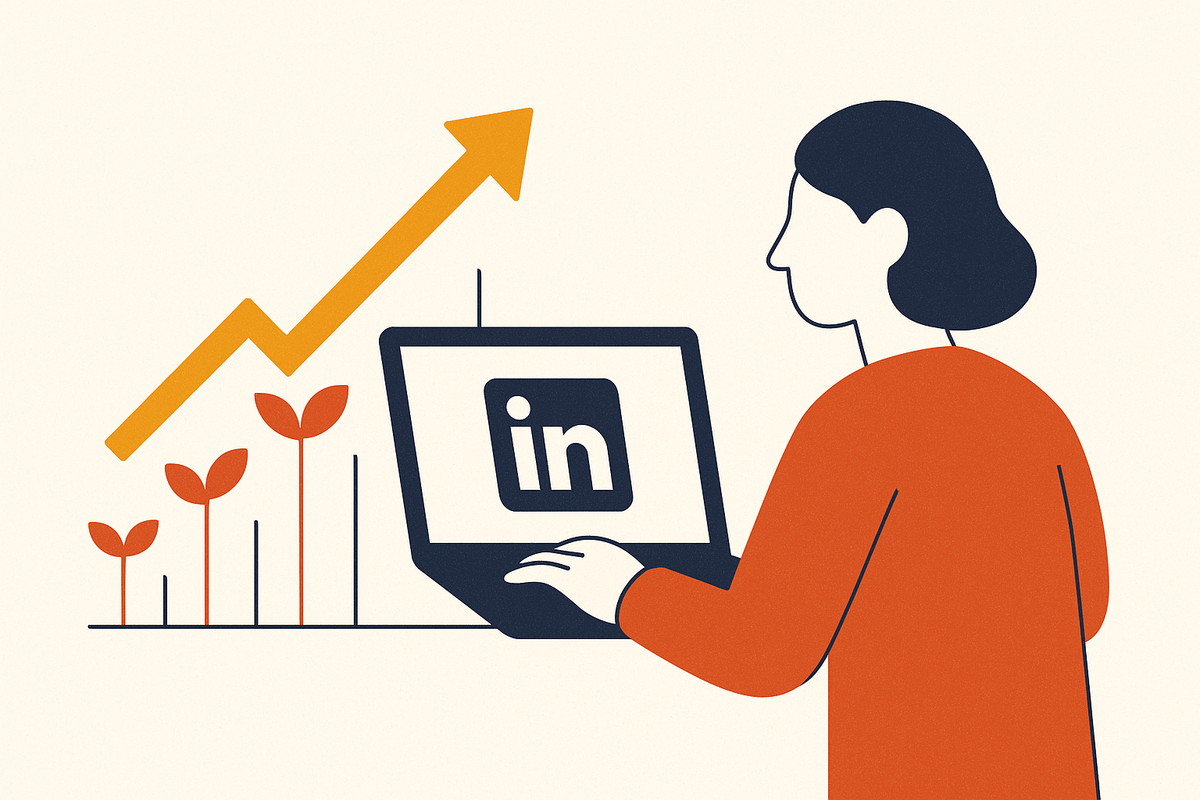 Cover illustration for “LinkedIn Organic Growth Strategy Without Paid Ads”