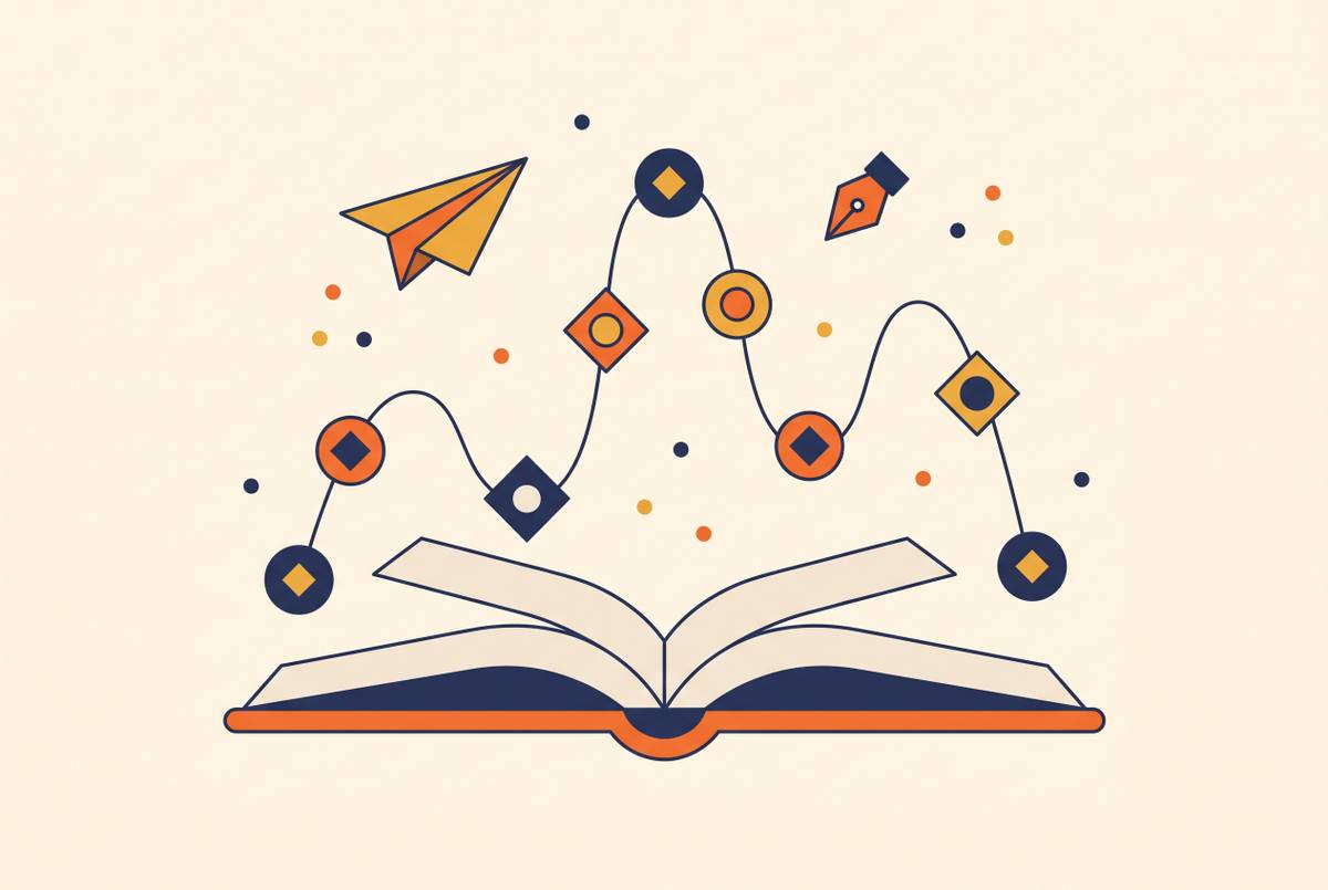 Cover illustration for “Seven-Point Story Structure for Nonfiction Writers”