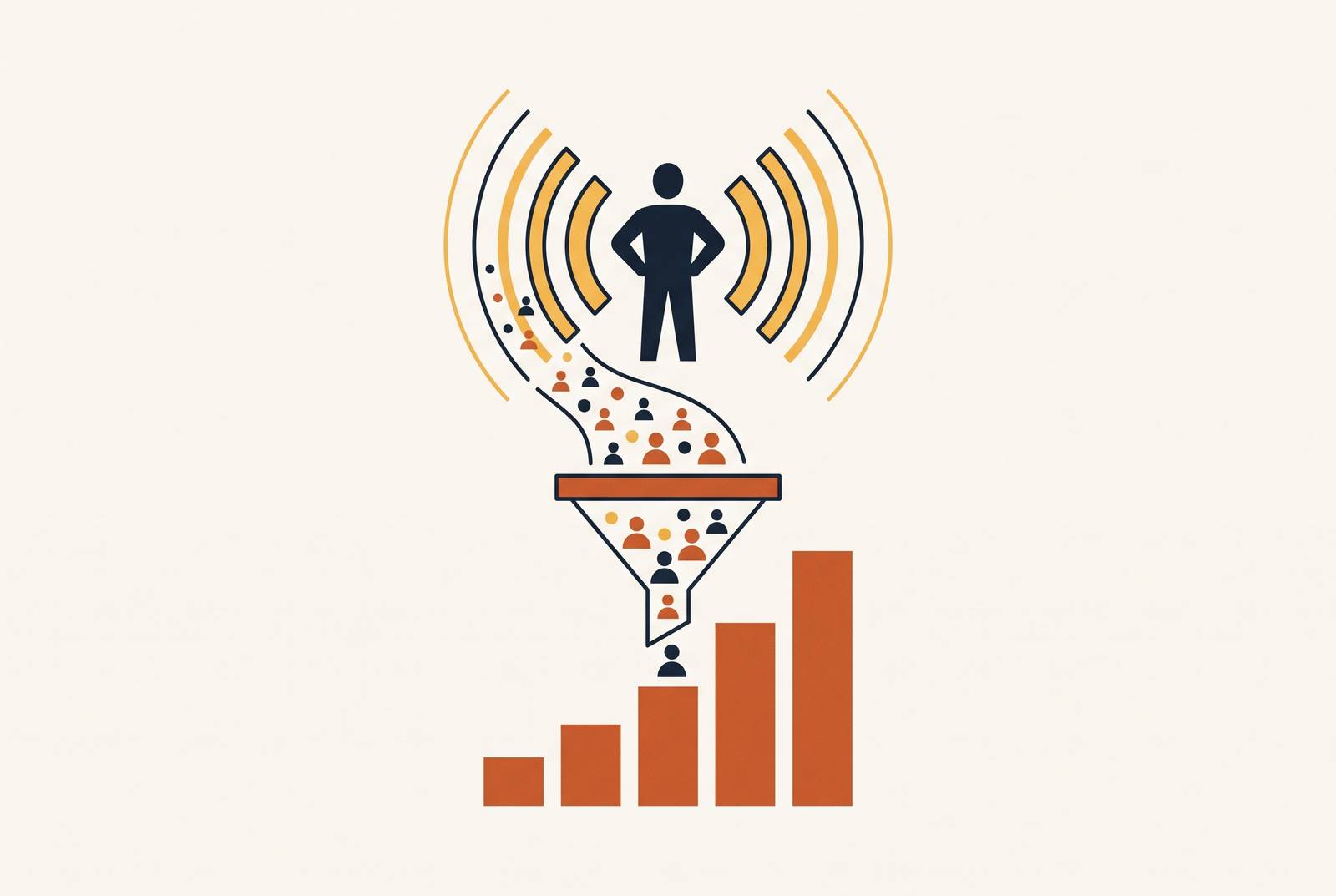 Cover illustration for “Measuring Talent Pipeline Impact of a Founder's LinkedIn Presence”