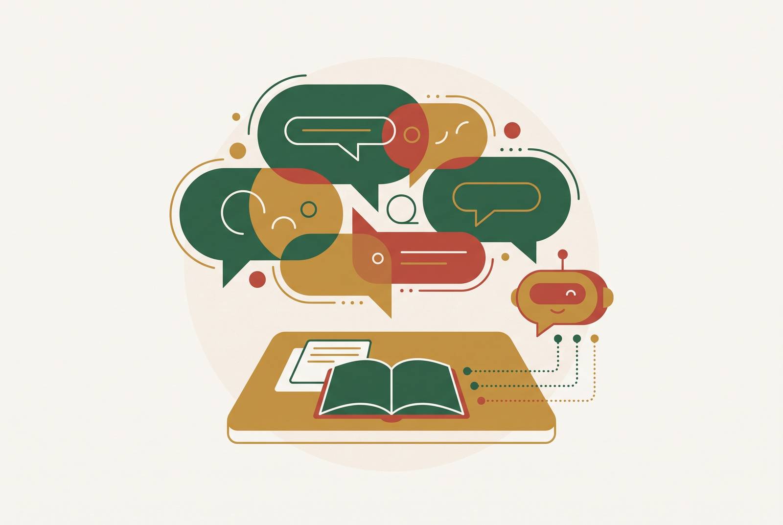 Cover illustration for “AI Tutoring Tools as Homework Supplements Without Replacing Classroom Discussion”