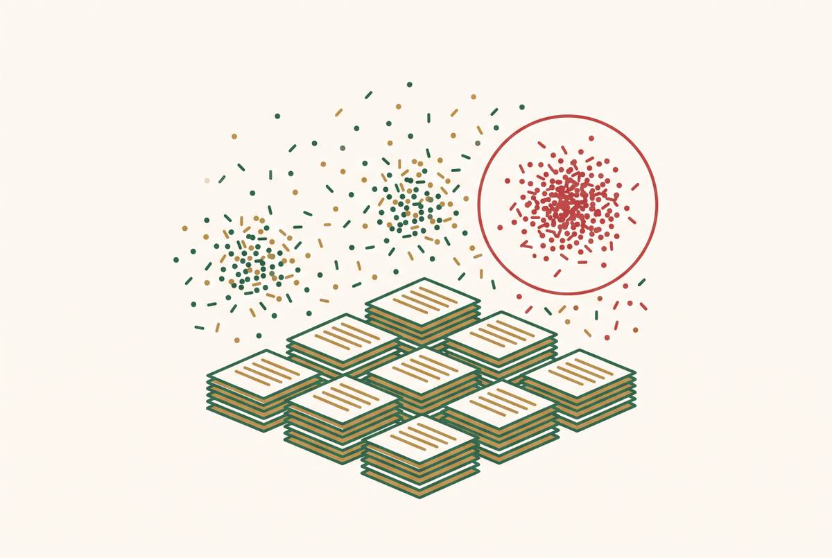 Cover illustration for “Error Clustering Analysis Across a Class Set of FRQs”