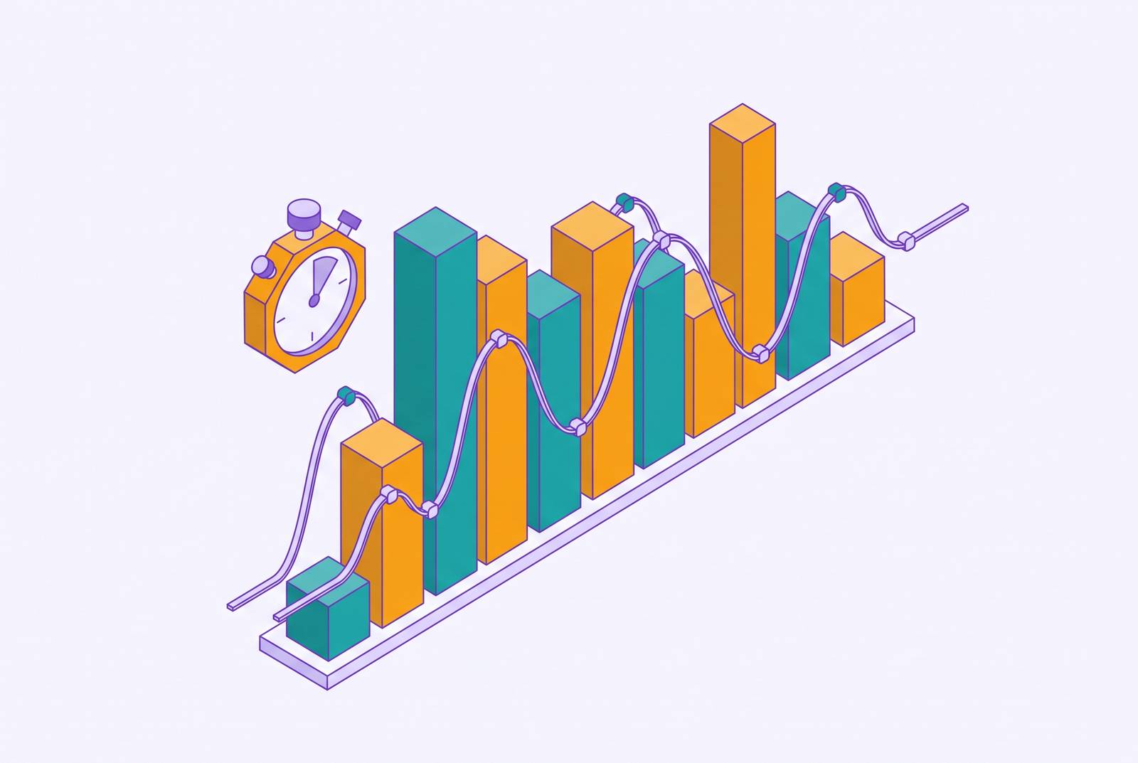 Cover illustration for “Time-per-Question Patterns as AP Performance Indicators”