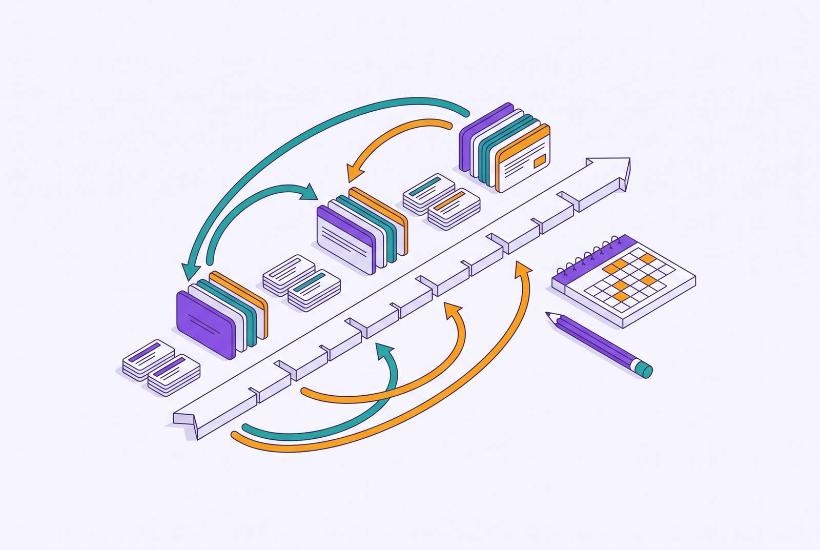 Cover illustration for “Spaced Repetition Schedules for SAT Vocabulary and Grammar”
