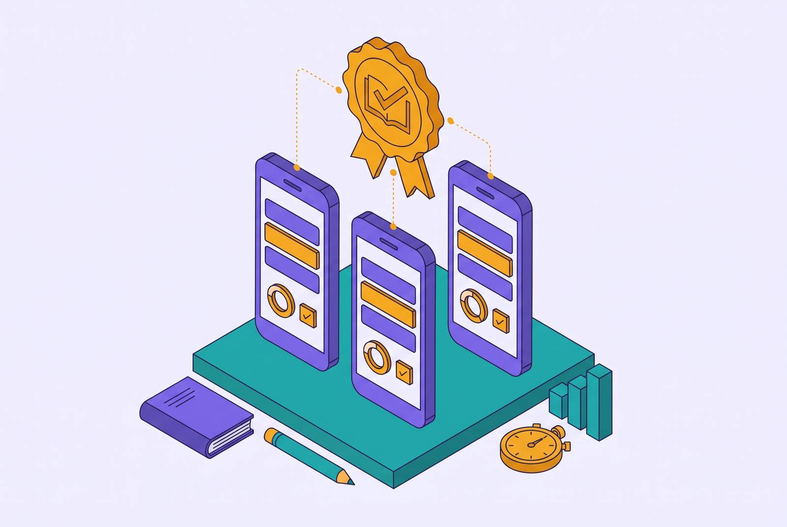 Cover illustration for “AP Exam Practice Apps With College Board Endorsement”