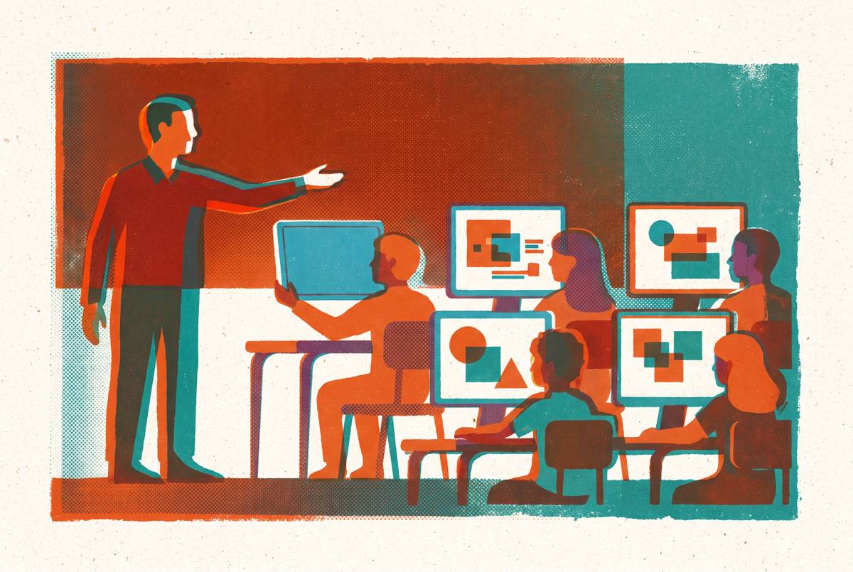 Cover illustration for “Teacher Use of AP Practice Apps for Classroom Differentiation”