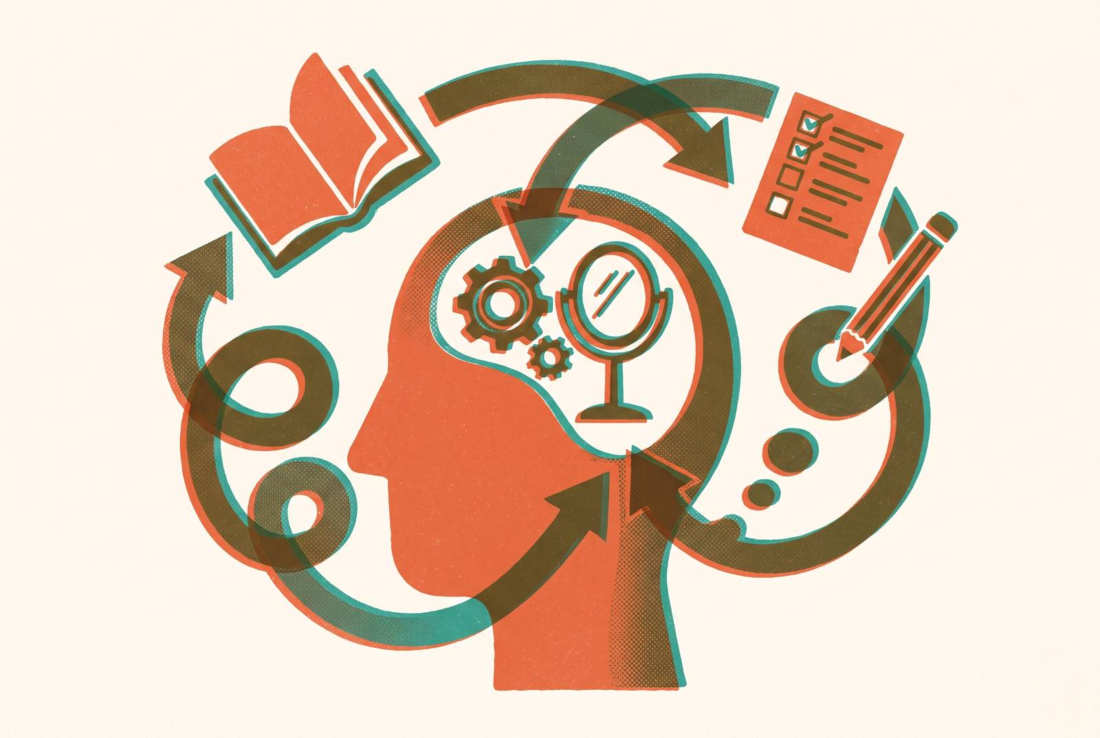 Cover illustration for “Metacognitive Strategies Students Can Use During Test Prep”