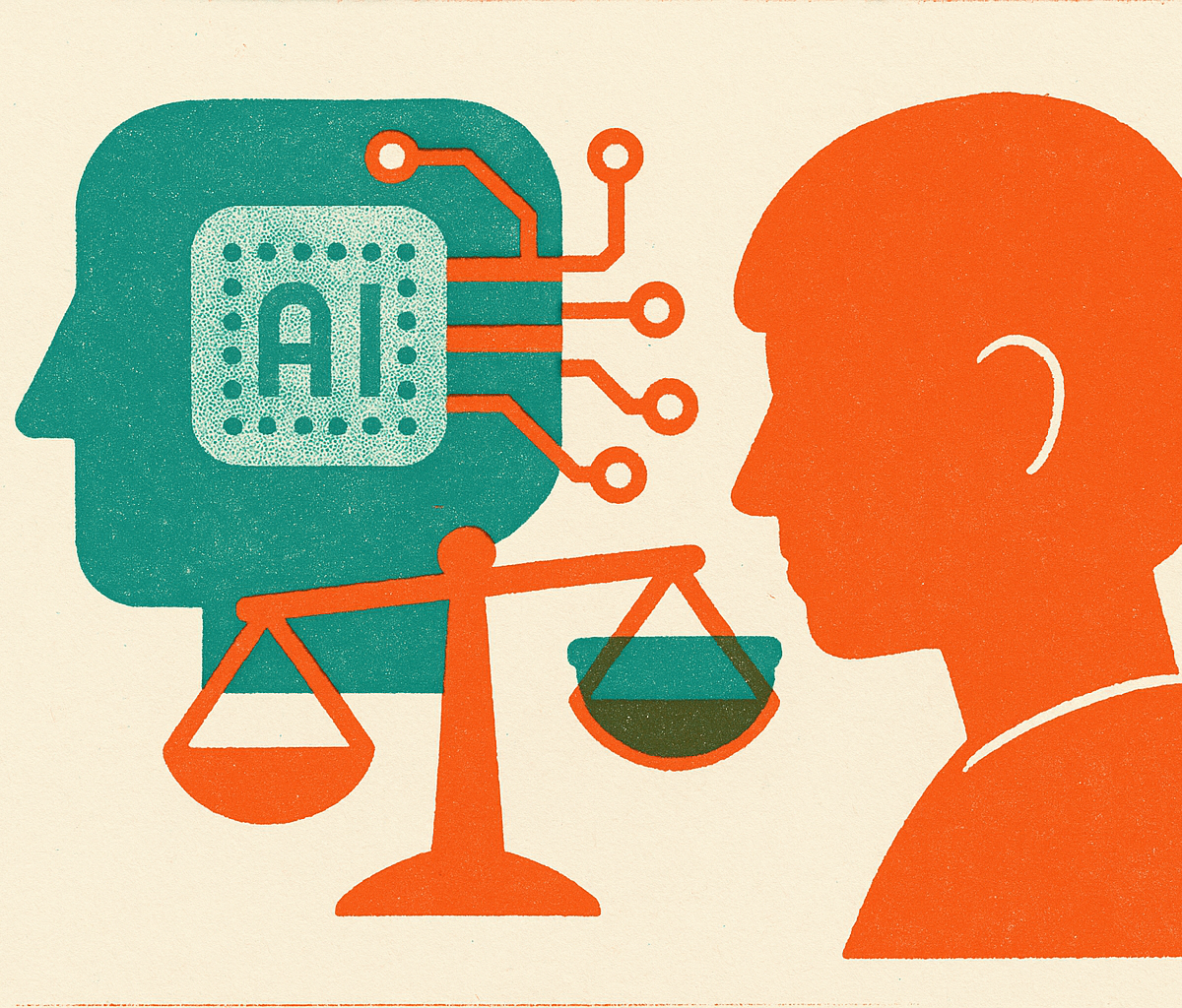 Cover illustration for “Ethical Concerns Around AI in K-12 Education”
