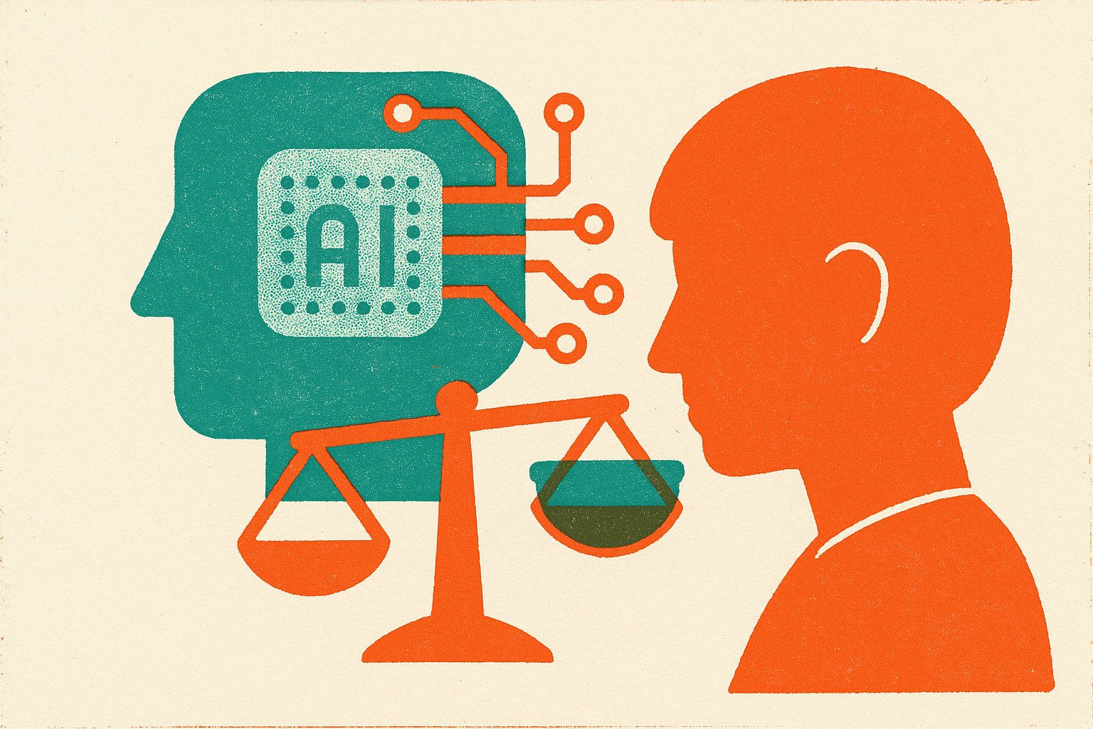 Cover illustration for “Ethical Concerns Around AI in K-12 Education”