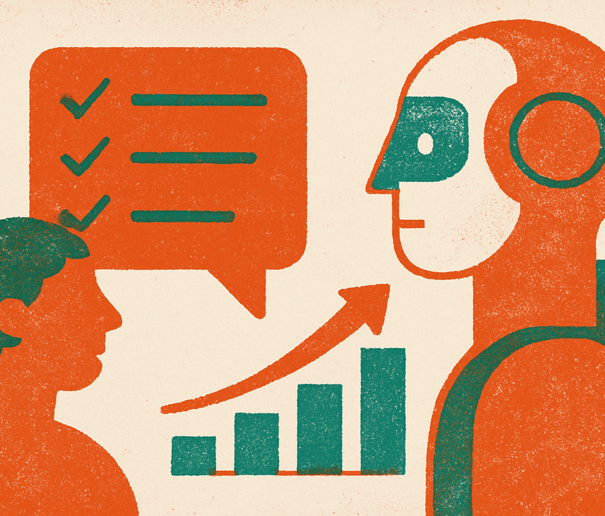 Cover illustration for “AI Feedback Quality and Student Learning Outcomes”