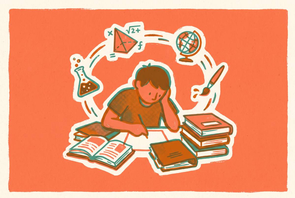 Cover illustration for “AP Exam Prep Strategies for Multiple AP Classes Simultaneously”