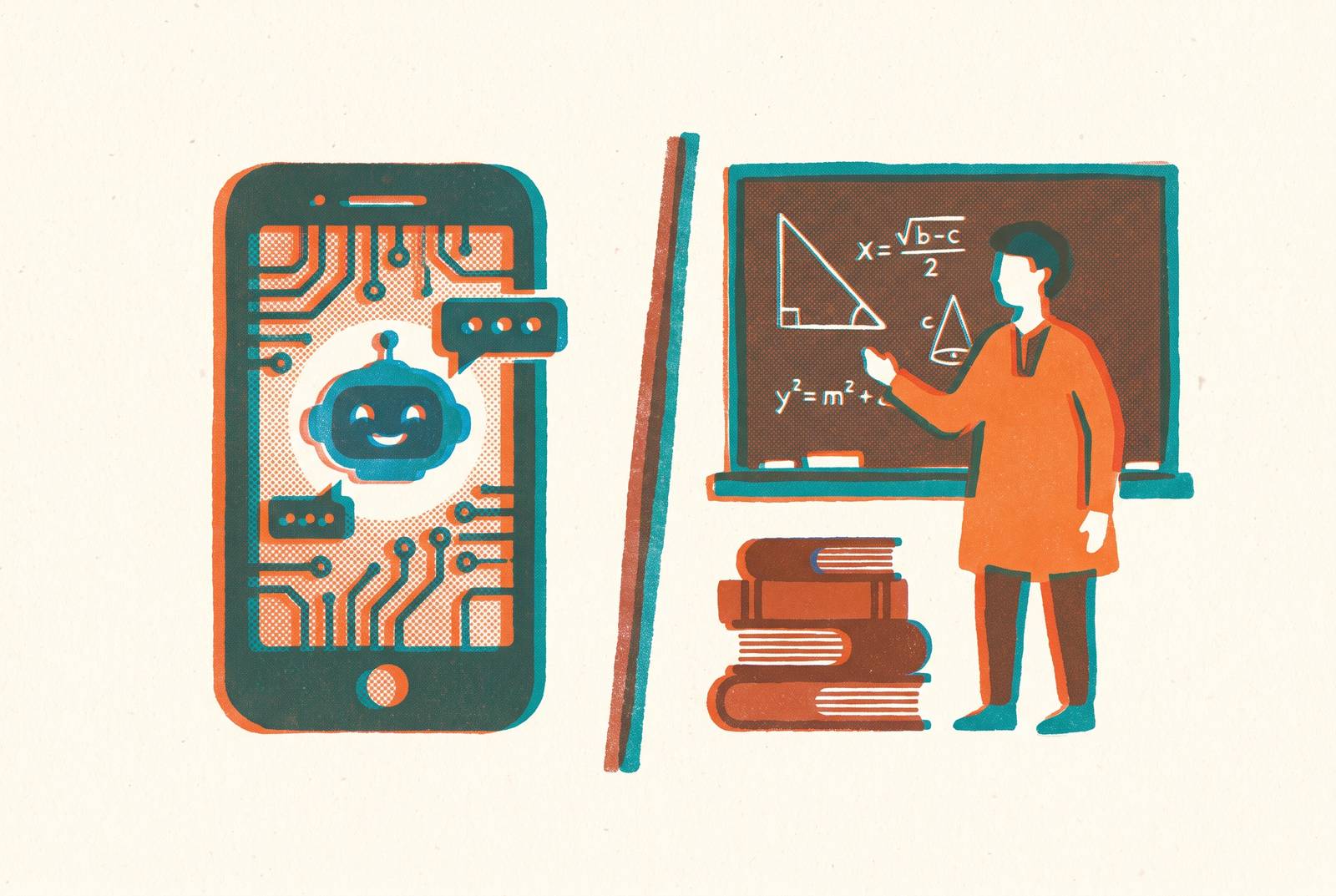 Cover illustration for “AI-Powered SAT Tutoring Apps vs Traditional Tutors”