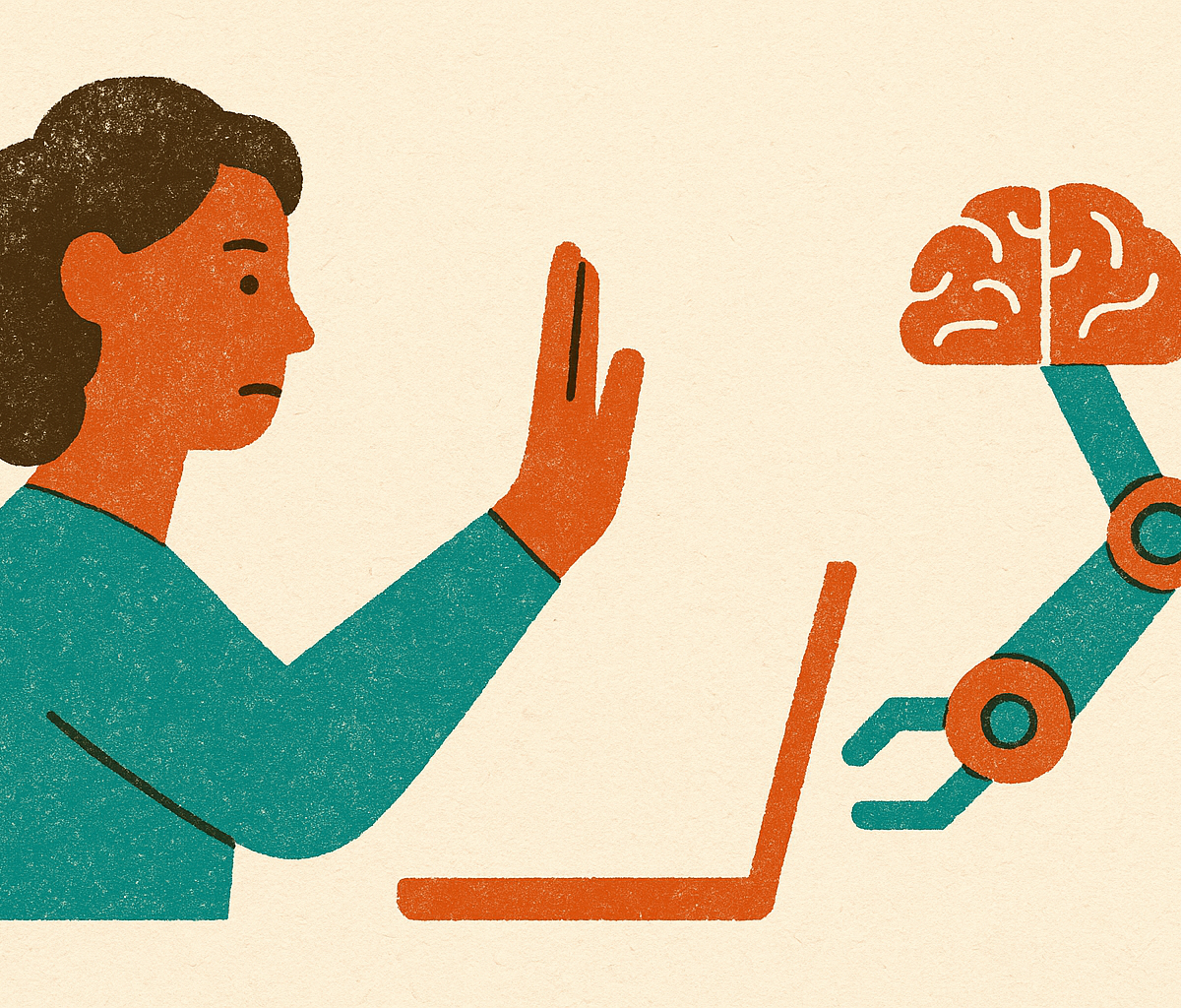 Cover illustration for “Teacher Adoption Barriers for AI Classroom Tools”