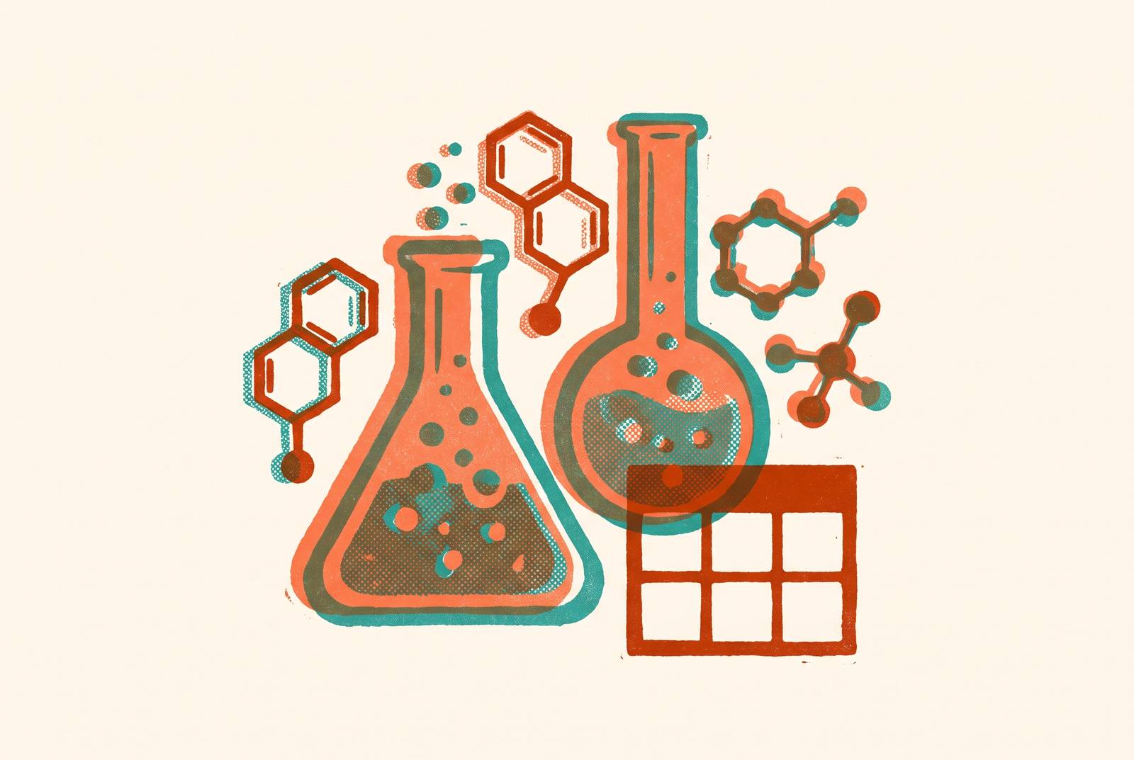Cover illustration for “AP Chemistry Four-Week Study Plan for Students Behind on Content”