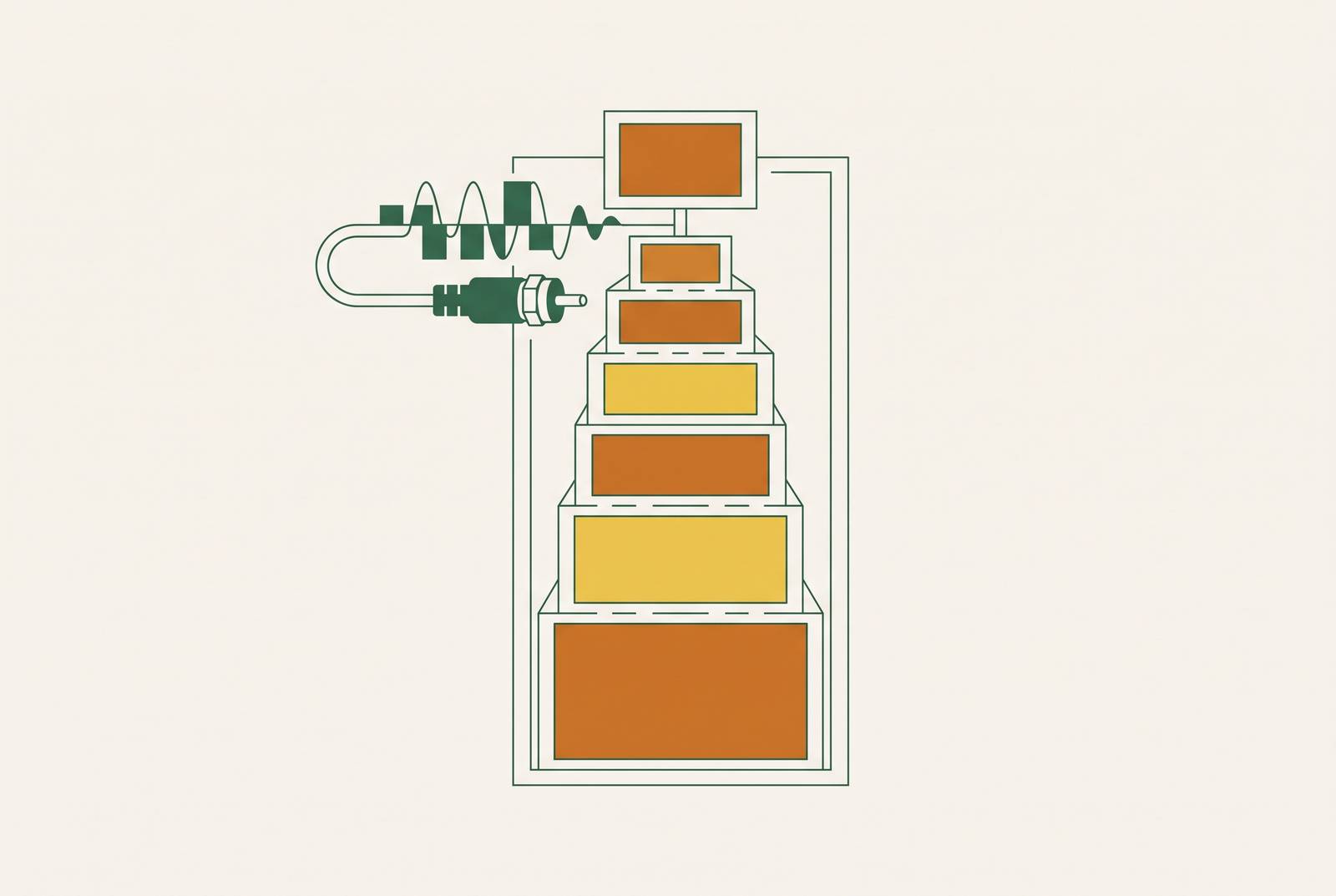 Cover illustration for “How Cable and Telecom Bills Grow Through Add-On Fees”