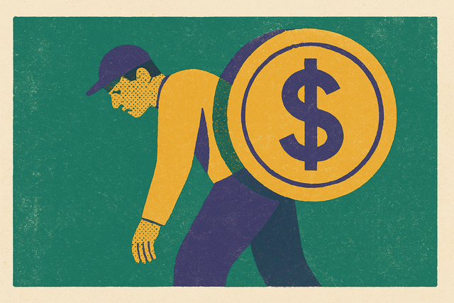 Cover illustration for “Wage Theft Among Low-Wage Workers and Its Compounding Effect”