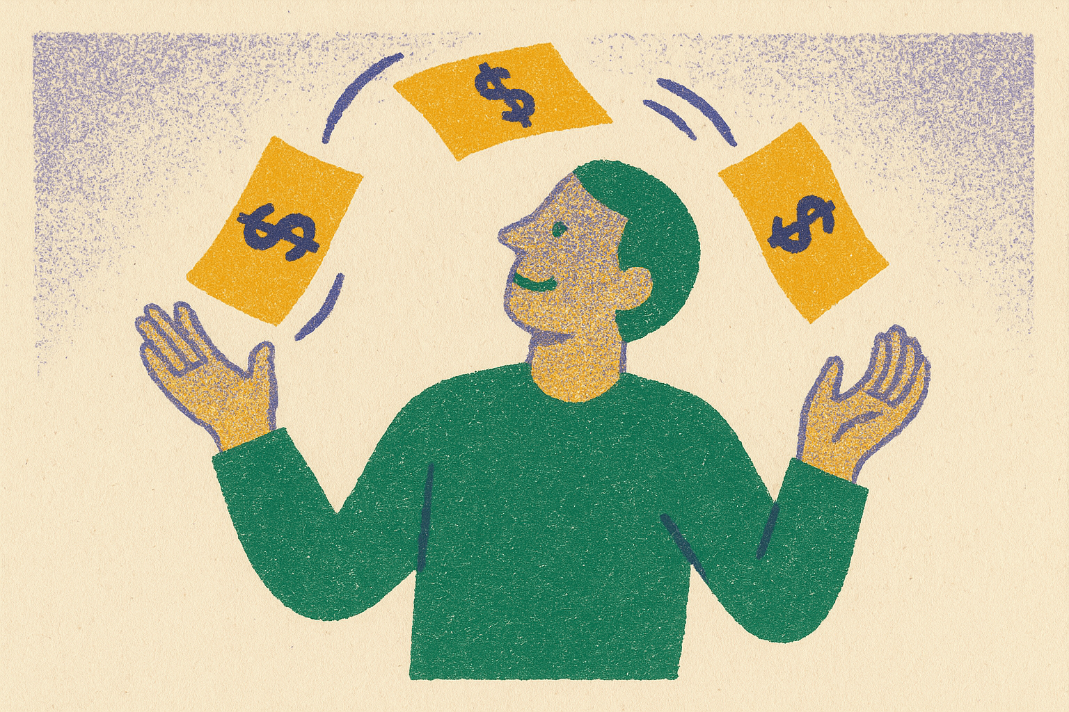 Cover illustration for “Bill Juggling as a Household Financial Strategy”