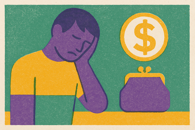 Cover illustration for “Why Emergency Fund Advice Fails Below Median Income”